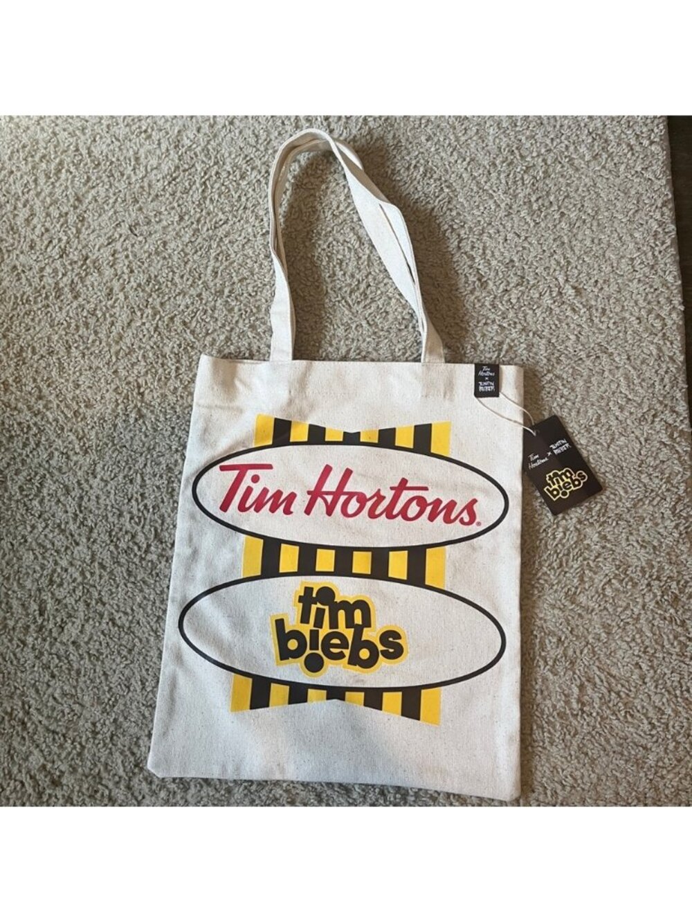 NWT Justin Bieber X Tim Horton's Biebs Tote Bag Exclusive New With Tags